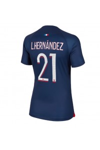 Fotbalové Dres Paris Saint-Germain Lucas Hernandez #21 Dámské Domácí Oblečení 2023-24 Krátký Rukáv